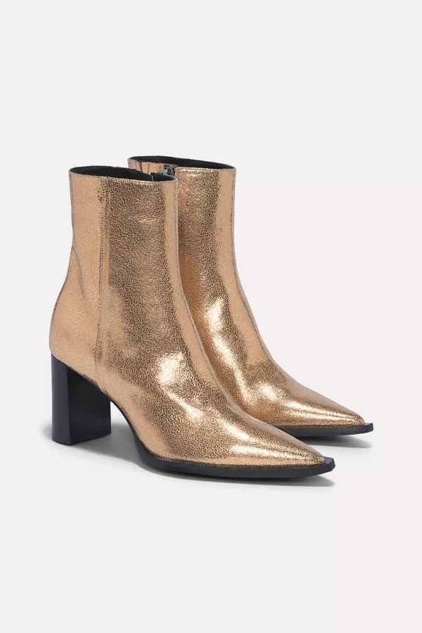 Outlet Metallic Chic Bootie Schuhe