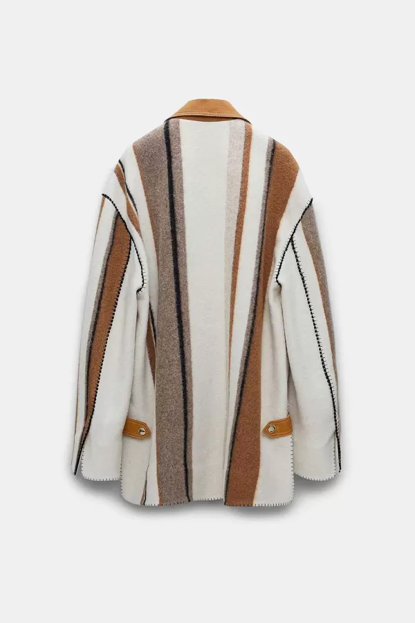 Best Sale Striped Comfort Jacket Frauen Jacken & Mäntel